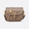 迪奥/Dior 中号 Dior Bobby 手袋 暖灰褐色光面牛皮革 M9319UMOL_M45M_TU