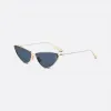 迪奥/Dior MissDior B1U 太阳眼镜 蓝色镜片蝴蝶形镜框 MISDB1UXR_B0B0_63
