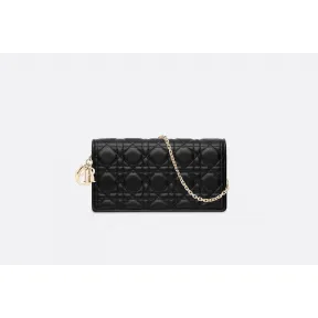 迪奥/Dior Lady Dior小羊皮手拿包  S0204ONMJ M900