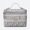 迪奥/Dior 灰色 Dior Oblique 图案刺绣化妆包 S5417VRIW-M932