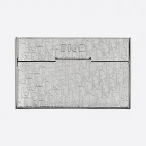 迪奥/Dior Dior Oblique 图案银色金属覆层卡夹 V0503HOMMT-D000