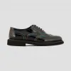 安普里奥·阿玛尼/Emporio Armani 多色拼接磨砂皮革系带德比鞋 11635487pr