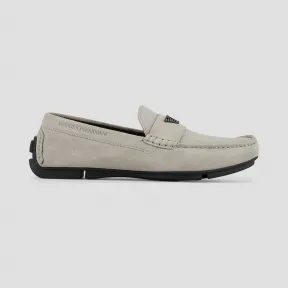 安普里奥·阿玛尼/Emporio Armani 带标识绒面革司机款莫卡辛鞋  11655103pf