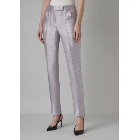 乔治阿玛尼/Giorgio Armani 烟管裤采用犬牙织纹提花面料制成 13324691ra