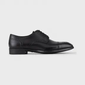 乔治阿玛尼/Giorgio Armani 磨毛皮革德比布洛克鞋 11726809vi