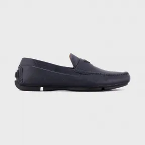 安普里奥·阿玛尼/Emporio Armani 带标识皮革司机款莫卡辛鞋  11649021ap