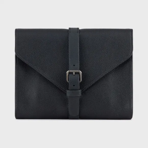 乔治阿玛尼/Giorgio Armani 皮革文件夹带搭扣 45477465cw