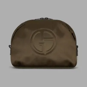 乔治阿玛尼/Giorgio Armani 压花标识和拉链细节梳洗包 46623819ex