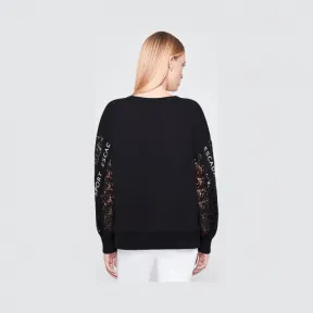 艾斯卡达/Escada 蕾丝饰边徽标套头衫 5029167_A001