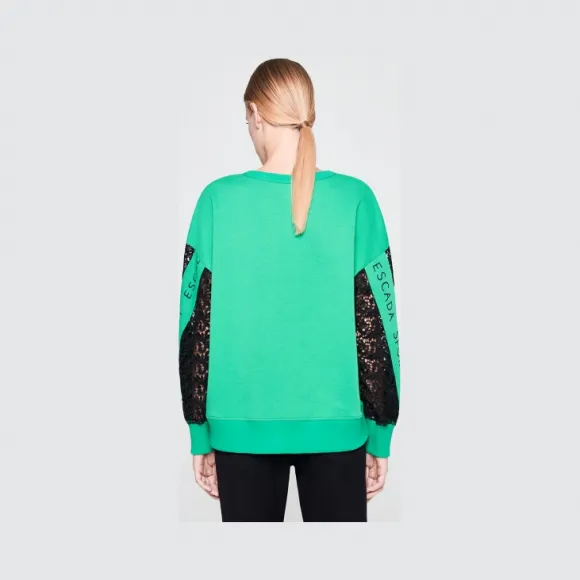 艾斯卡达/Escada 蕾丝饰边徽标套头衫 5029167_A373