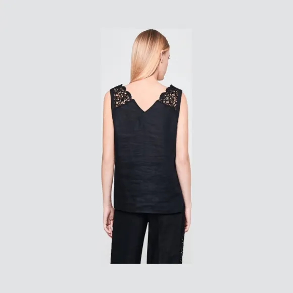 艾斯卡达/Escada 蕾丝边亚麻上衣 5029210_A001