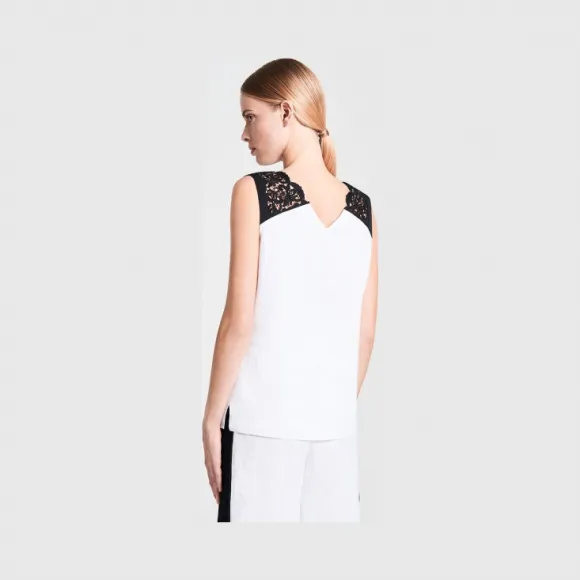 艾斯卡达/Escada 蕾丝边亚麻上衣 5029210_A100