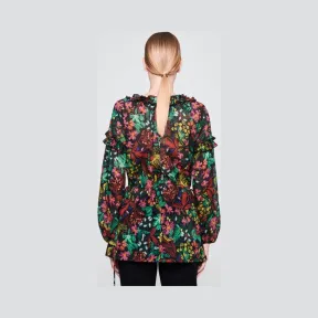 艾斯卡达/Escada 棉质花卉荷叶边女式衬衫 5029242_1056