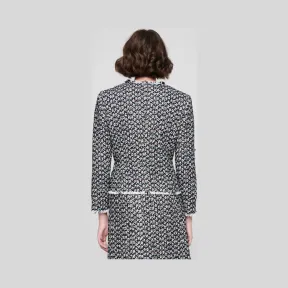 艾斯卡达/Escada 粗花呢珠宝纽扣外套 5029642_A101