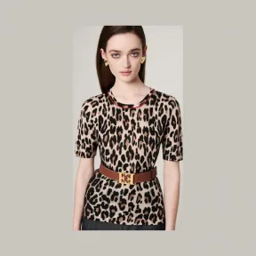 艾斯卡达/Escada 皮革会标腰带 5029667_A214