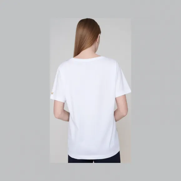 艾斯卡达/Escada 棉质真丝花卉T恤 5030324_1309