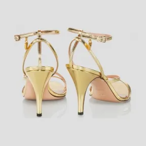 艾斯卡达/Escada 金色皮革凉鞋 5032800_0710