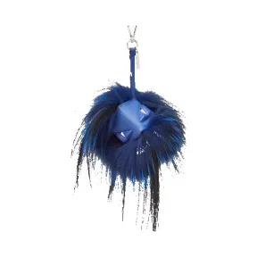 芬迪/Fendi 男士蓝色MONSTER CUBE CHARM狐狸毛挂饰 7AR398 OEE F0U9B