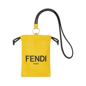 芬迪/Fendi Fendi Pack抽绳手机包 - 黄色纳帕皮革手拿包 7AR898ADM9F0V3C 8058613000452