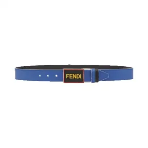 芬迪/Fendi 男士蓝色牛皮腰带 7C0352 AO3 MF0R3V