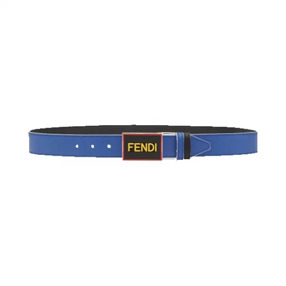 芬迪/Fendi 男士蓝色牛皮腰带 7C0352 AO3 MF0R3V
