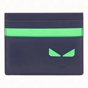 芬迪/Fendi 卡片套_蓝色皮质卡片套 7M0164 A7T EF17H5