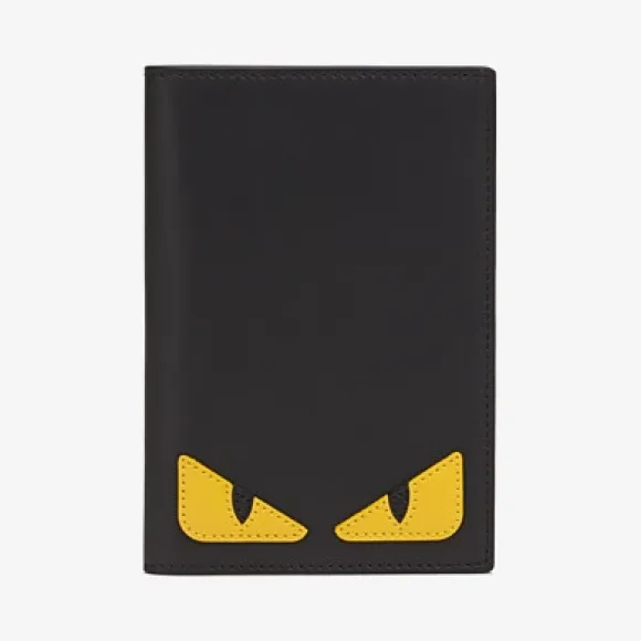 芬迪/Fendi 护照夹_黑色皮革护照夹 7M0269 O73 F0U9T