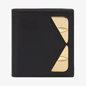 芬迪/Fendi 黑色皮质双折钱包 7M0274SQPF0KUR