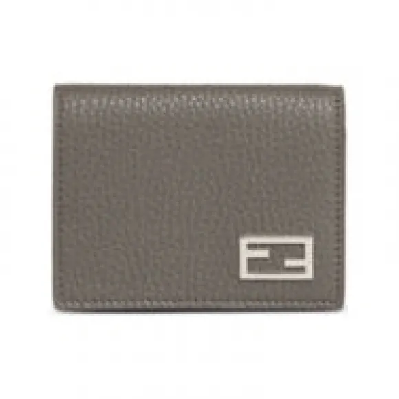芬迪/Fendi Baguette钱包-灰色皮革三折钞票夹 7M0280AJF6F1JMU
