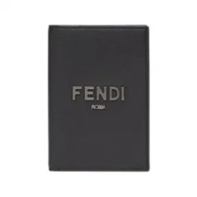芬迪/Fendi 经典护照夹 - 黑色皮革护照夹 7M0282ALA8F1Z35