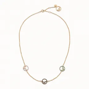 芬迪/Fendi F IS 项链_金色项链 8AG735 6DM F13KS