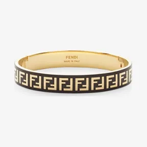 芬迪/Fendi FF手镯_金色和黑色手镯 8AG808 B09 F0A1F