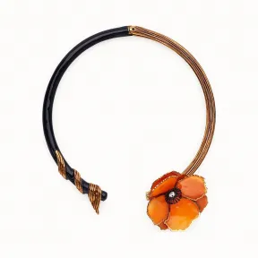 芬迪/Fendi FLOWERS项圈_拼色项链 8AG824 A6V KF17B4