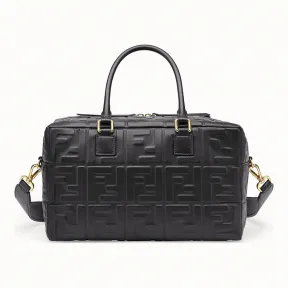 芬迪/Fendi 小号波士顿包_黑色皮质波士顿包 8BL141 A72 VF15ZW