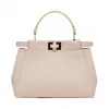 芬迪/Fendi 女士鸽粉红色MINI PEEKABOO软羊革包袋 8BN244 68H F09DL
