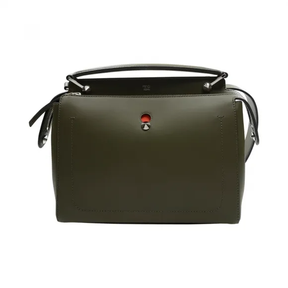 芬迪/Fendi  深绿色 牛皮  手提包 8BN2935QLF02DV