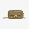 芬迪/Fendi 绿色皮革迷你手袋 8BS044A5DYF1D3Q