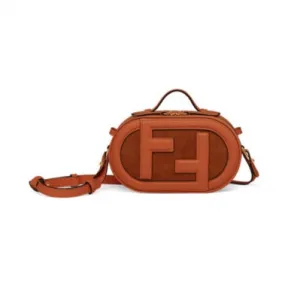 芬迪/Fendi 迷你相机包棕色_棕色皮革和麂皮迷你手袋-FENDI芬迪中国官网 8BS058AHSBF1F2Q-8056867868248