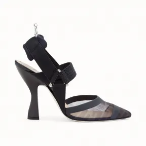 芬迪/Fendi 女士 网纱和黑色皮革 Colibrì 8J6711A8UGF0MQ0