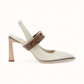 芬迪/Fendi 女士 亮面灰色潜水布露跟鞋 8J7017A8TWF18RB