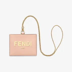 芬迪/Fendi 姓名牌-粉红色皮革姓名牌-女士高科技与生活配件 8M0478AKK2F1AZT 8054321912919