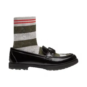 芬迪/Fendi 女士黑色乐福鞋小牛皮鞋履 8T6594 3S3 F09OL