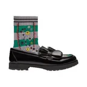 芬迪/Fendi 女士黑色乐福鞋小牛皮鞋履 8T6615 3SG F07I9