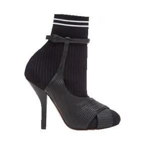 芬迪/Fendi 女士黑色皮革鞋履 8T6621 A02 HF07LV