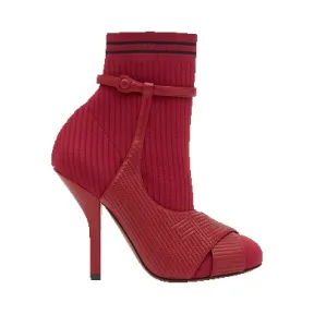 芬迪/Fendi 女士红色皮革鞋履 8T6621 A02 HF10C7