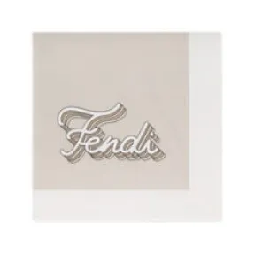 芬迪/Fendi 婴儿毯-米色针织婴儿毯，带有Fendi刺绣  BUJ2088RAF19J5