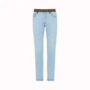 芬迪/Fendi 牛仔系列_蓝色牛仔裤 FLP201 A6W LF0QG0