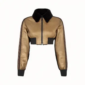 芬迪/Fendi 飞行员外套_ Roma Amor毛羊皮飞行员外套 FM5203 A7V RF02N1