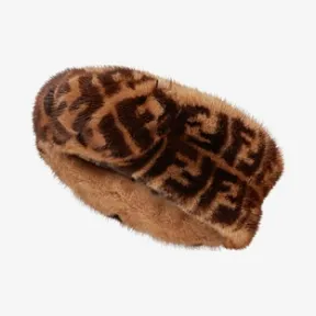 芬迪/Fendi FF BAND_拼色貂毛带 FNX084 A1Q IF0GGE
