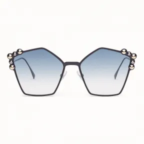 芬迪/Fendi CAN EYE_蓝色墨镜 FOG341 V1T F0QA2